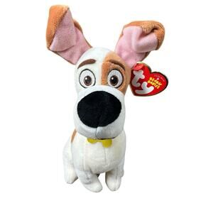 TY Beanie Baby Plush 7" MAX the Jack Russell Secret Life of Pets Retired w/ Tag